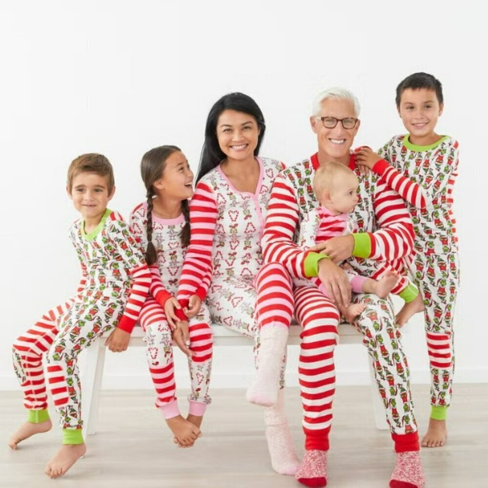 Hanna Andersson Unisex Grinch Long John Pajama Top